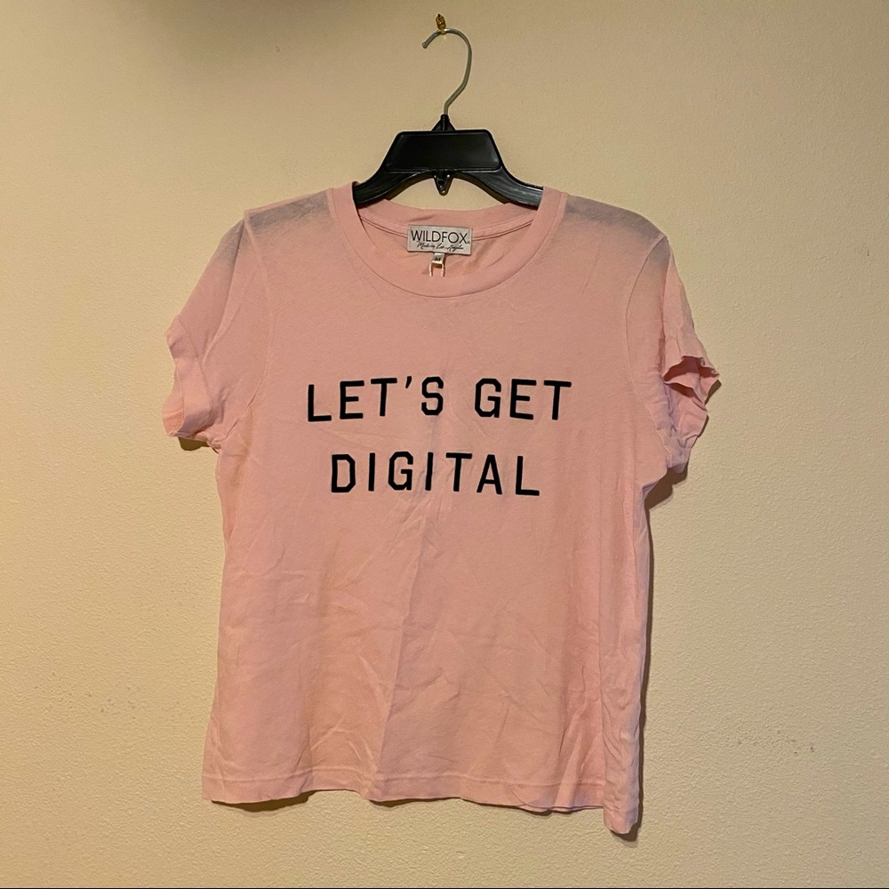 New Wildfox pink Digital tee